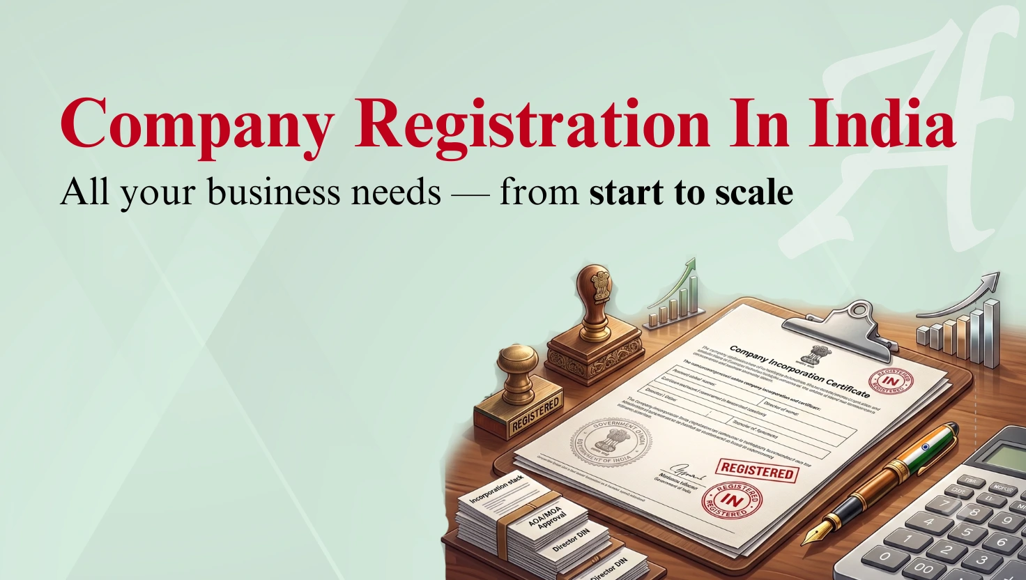 Company incorporation certificate and business registration process in India.