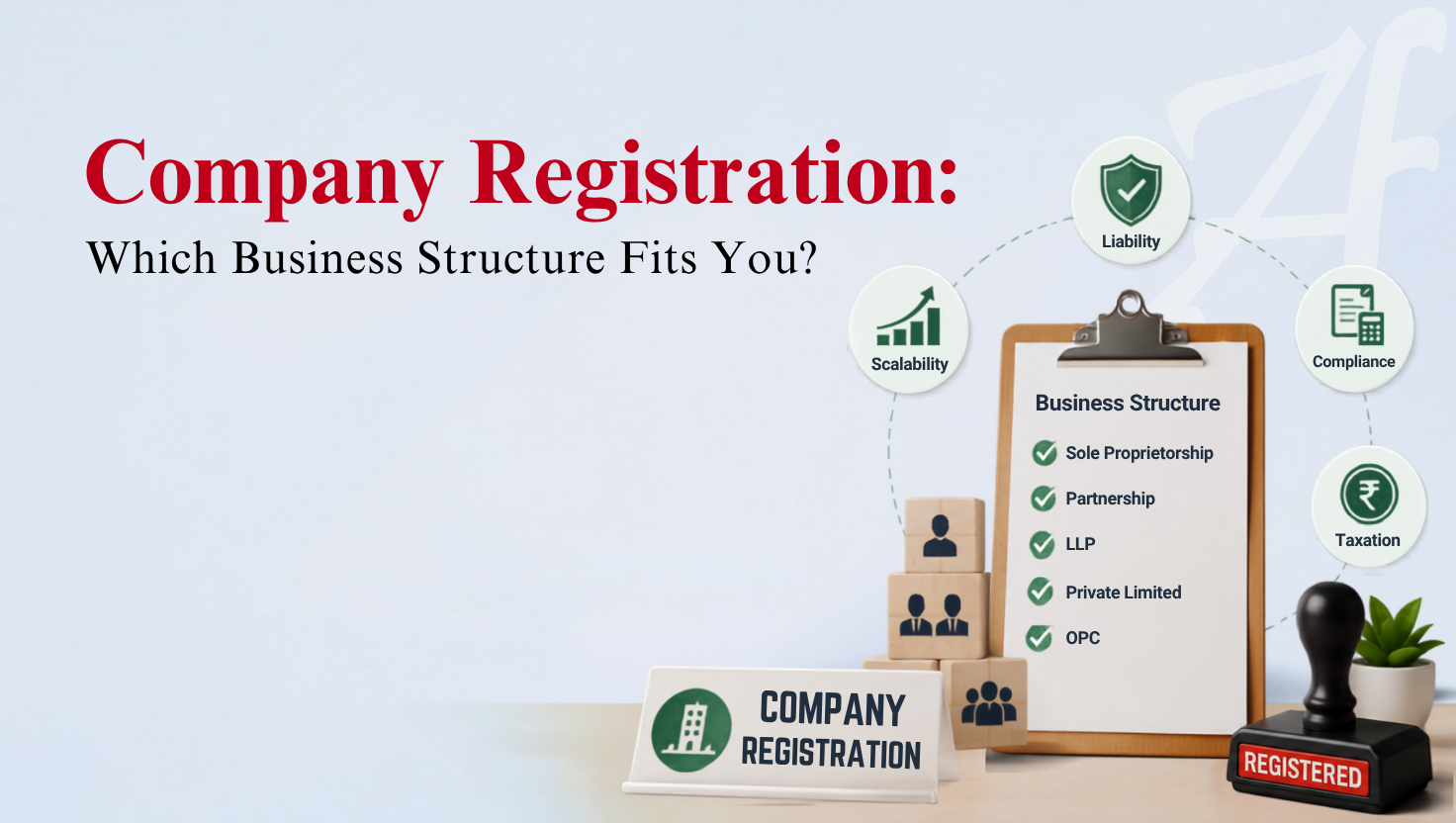 Guide to company registration and business structure selection in India.