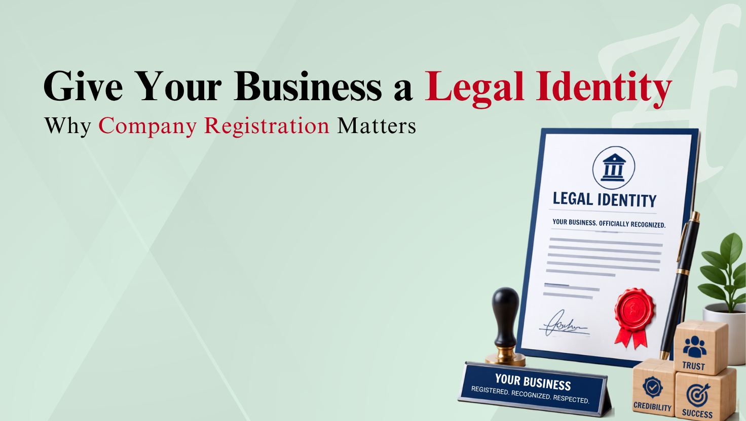 Official legal identity and company registration certificate for business credibility.