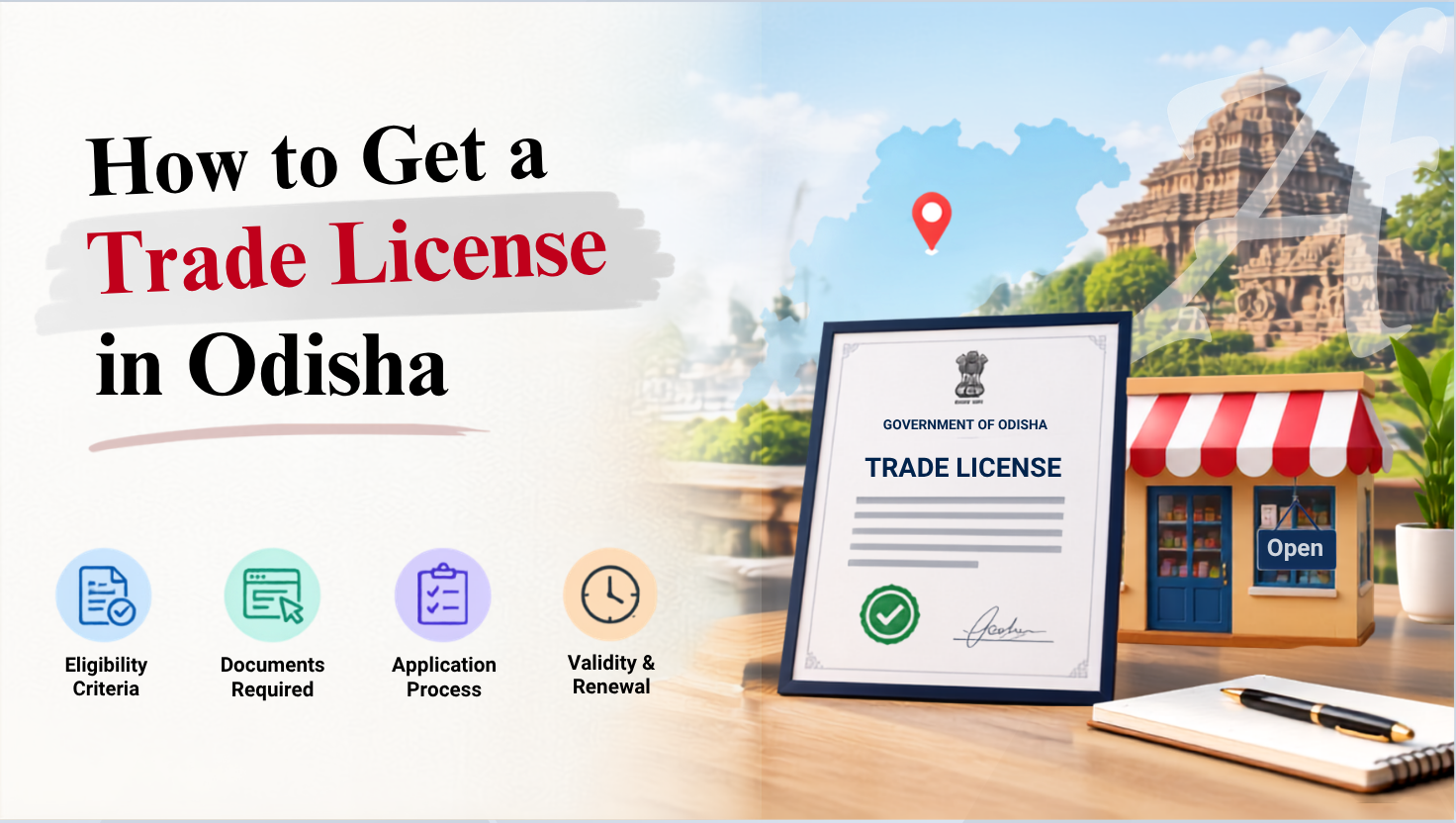 How to get a trade license in Odisha guide covering eligibility, documents, and renewal.